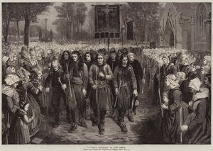 Un pèlerinage breton - Jules Breton